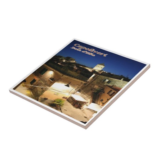 TSC085 CAPOLIVERI by Night, ELBA Island, Fliese (Seite)