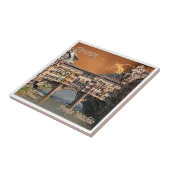 TSC087 FLORENZ, Alte Brücke, Toskana, Fliese (Seite)