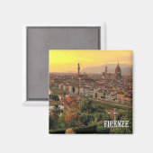 TSC088 FLORENZ - Stadtbild - Toskana - Brücke Magnet (Vorderseite/Rückseite)