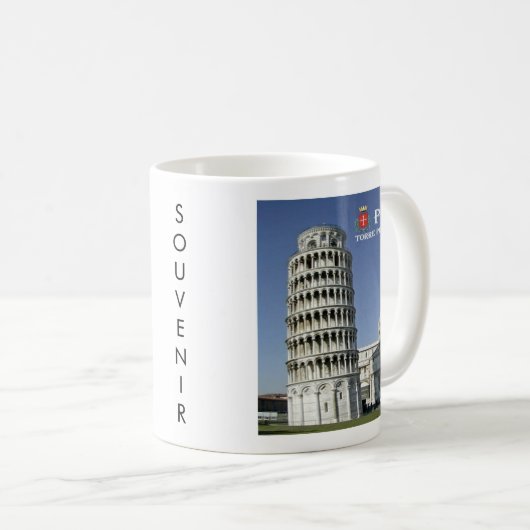 TSC096 LEANING TOWER of PISA, Toskana, Kaffeetasse (VorderseiteRechts)