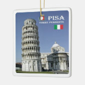 TSC096 LEANING TOWER of PISA, Toskana, Keramikornament (Links)