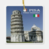 TSC096 LEANING TOWER of PISA, Toskana, Keramikornament (Vorderseite)
