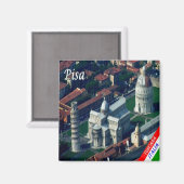 TSC102 PISA, Feld der Wunder, Toskana, Kühlschrank Magnet (Vorderseite/Rückseite)