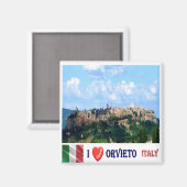 TSC103 ORVIETO I Liebe, Toskana, Italien, Kühlschr Magnet (Vorderseite/Rückseite)