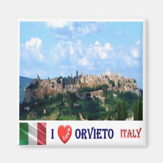 TSC103 ORVIETO I Liebe, Toskana, Italien, Kühlschr Magnet (Vorne)
