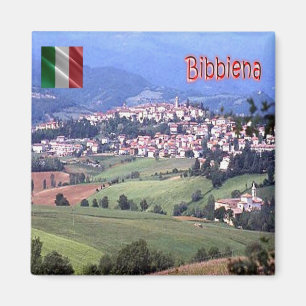TSC112 BIBBIENA, Panorama, Toskana, Italien, Kühls Magnet