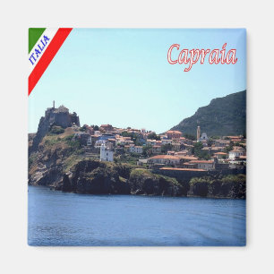 TSC130 CAPRAIA, Panorama, Toskana, Italien, Kühlsc Magnet