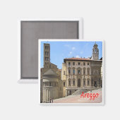 TSC135 AREZZO, Toskana, Italien, Europa, Kühlschra Magnet (Vorderseite/Rückseite)