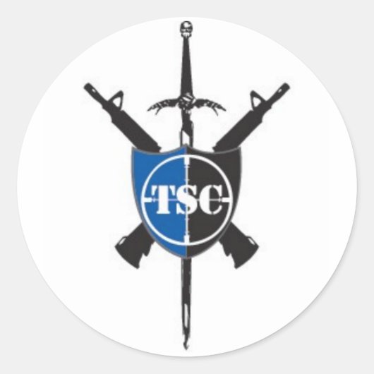 TSC-Aufkleber Runder Aufkleber (Vorderseite)