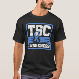 TSC Awareness Tuberous Sklerosis Complex Blue Ribb T-Shirt