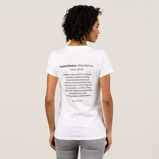 TSCHAA Homeschool Definition T - Shirt (Schwarz voll)