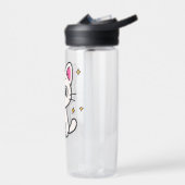 Tschad 90er Glitter-Gel-Stift Stil Klar Trinkflasche (Links)