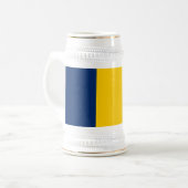 Tschad-Flagge Bierglas (Vorderseite Links)