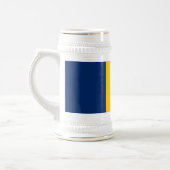 Tschad-Flagge Bierglas (Links)
