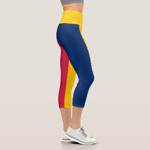 Tschad-Flagge Capri Leggings