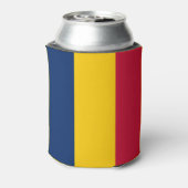 Tschad-Flagge Dosenkühler (Kanne Rückseite)
