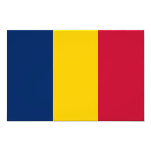 Tschad-Flagge Fotodruck