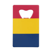 Tschad-Flagge Geldbeutel Flaschenöffner (Vorderseite)