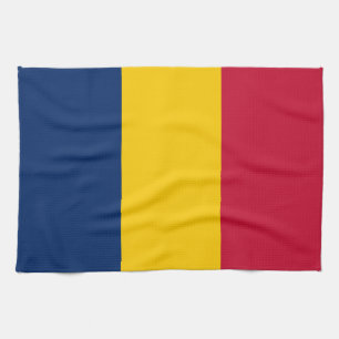 Tschad-Flagge Geschirrtuch
