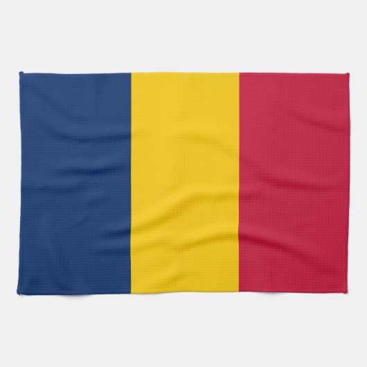 Tschad-Flagge Geschirrtuch (Horizontal)