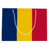 Tschad-Flagge Große Geschenktüte (Rückseite)