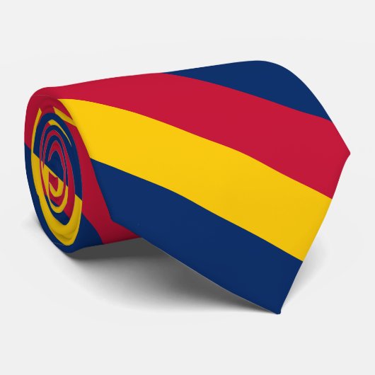 Tschad-Flagge Krawatte (Gerollt)