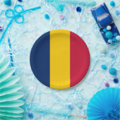 Tschad-Flagge Pappteller (Party)