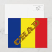 Tschad-Flagge Postkarte (Vorne/Hinten)