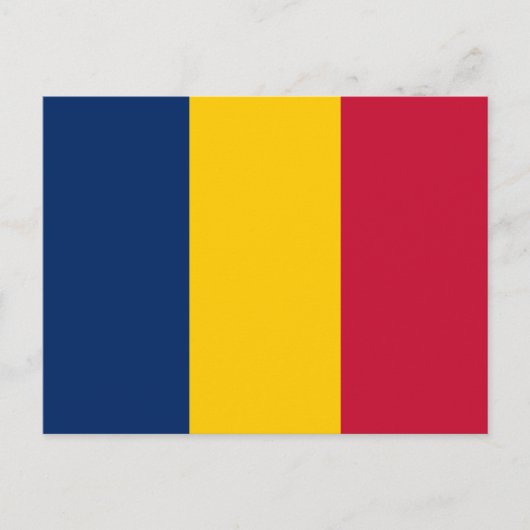 Tschad-Flagge Postkarte (Vorderseite)