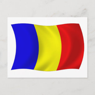 Tschad-Flagge-Postkarte Postkarte