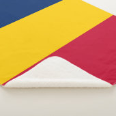Tschad-Flagge Sherpadecke (3/4)
