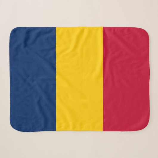 Tschad-Flagge Sherpadecke (Vorderseite (Horizontal))