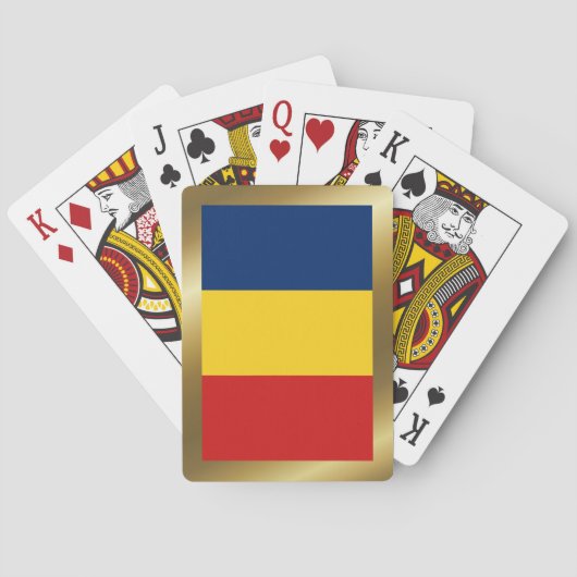 Tschad-Flagge Spielkarten (Rückseite)