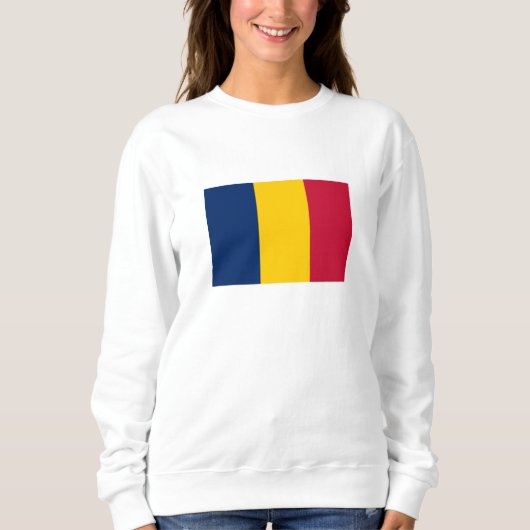 Tschad-Flagge Sweatshirt (Vorderseite)