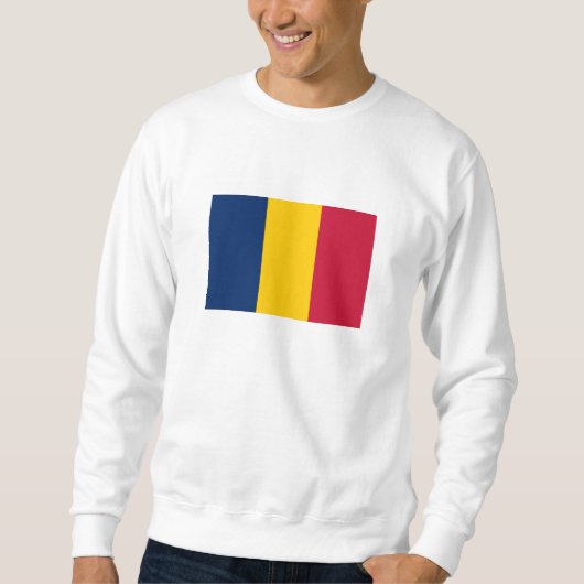 Tschad-Flagge Sweatshirt (Vorderseite)