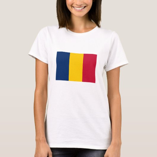 Tschad-Flagge T-Shirt (Vorderseite)