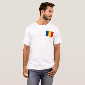 Tschad-Flagge und Karten-T - Shirt (Vorne ganz)