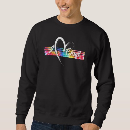 Tschad-Gefärbte Krawatte Cool Vintag Inspiriert Sweatshirt (Vorderseite)