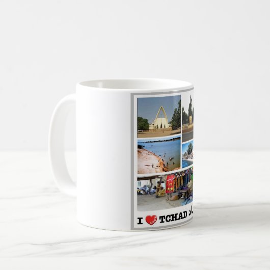 Tschad - I Liebe - Kaffeetasse (Vorderseite Links)