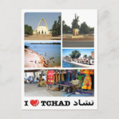 Tschad - I Liebe - Postkarte (Vorderseite)