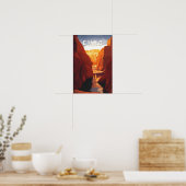 Tschad Illustration Reise Kunst Vintage Poster (Küche)