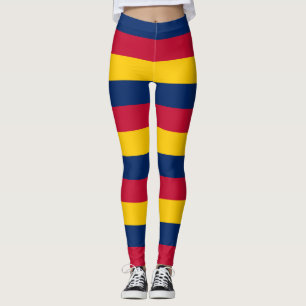 Tschad Nationalflagge Farben Horizontal Gestreift Leggings