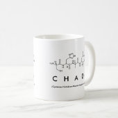 Tschad-Peptidnamen-Tasse Kaffeetasse (VorderseiteRechts)