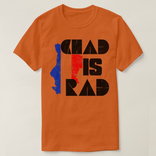 tschad rad T-Shirt (Design vorne)