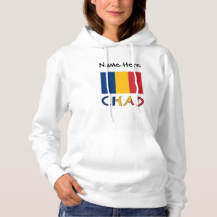 Tschad und personalisierte Flagge des Tschad Hoodie