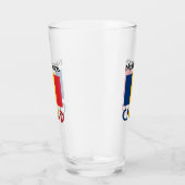 Tschad und Tschadische Flagge Personalisiert Glas (Rechts)