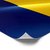Tschad - Waving Flag - Poster (Ecke)