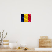 Tschad - Waving Flag - Poster (Küche)
