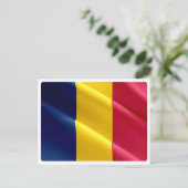 Tschad - Waving Flag - Postkarte (Stehend Vorderseite)