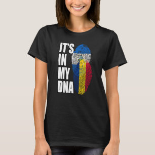 Tschadian und Nicaraguan Mix-DNA-Flagge T-Shirt